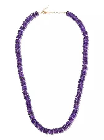 JIA JIA 14kt Yellow Gold Amethyst Beaded Necklace