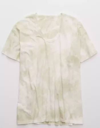 Aerie Tie Dye Boyfriend Voop Oversized T-Shirt