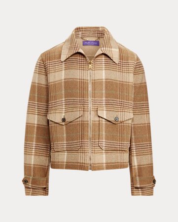 Plaid Cashmere-Wool Jacket