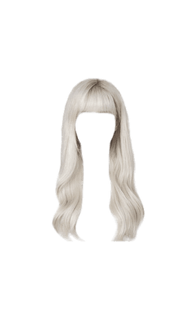 Platinum Blonde Hair with Bangs (Dei5 Edit)