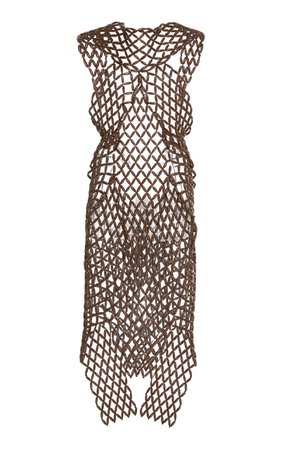 Faia Crochet-Effect Wood Dress by Cult Gaia | Moda Operandi