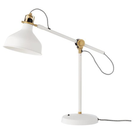 РАНАРП Лампа рабочая - белый с оттенком - IKEA