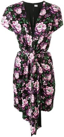 floral wrap dress
