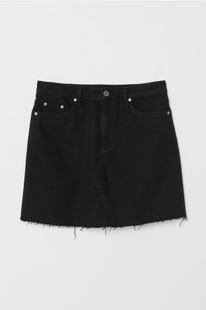 Denim Skirt - Black - | H&M CA