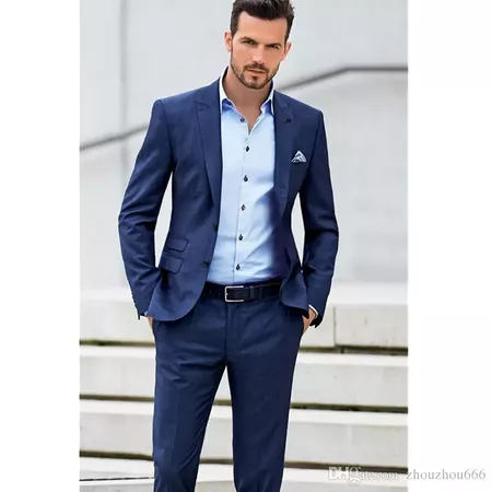 mens blue suit