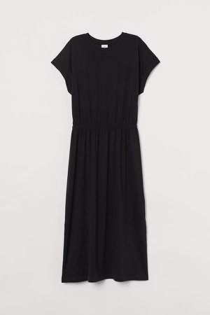 Modal-blend Jersey Dress - Black