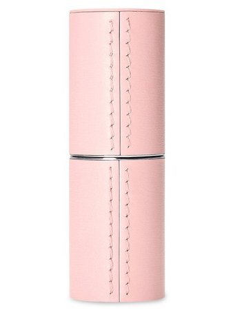 La Bouche Rouge Refillable Fine Leather Lipstick Case - Pink