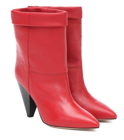 Limza Leather Ankle Boots - Isabel Marant | Mytheresa