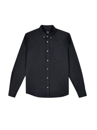 Black Long Sleeve Oxford Shirt | Burton