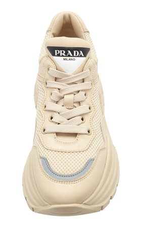 PRADA Leather Platform Sneakers