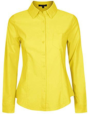 Michel Womens Long Sleeve Shirts Blouse Casual Tie Front Shirts at Amazon Women’s Clothing store: