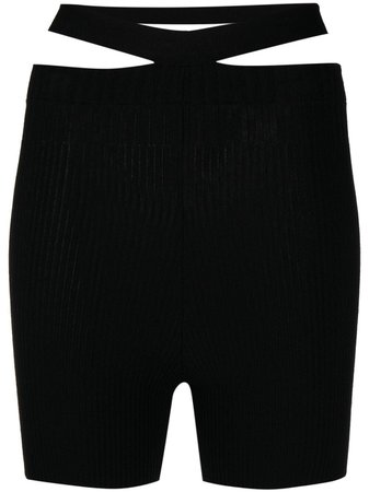 Shop ADAMO ribbed-knit cycling shorts with Express Delivery - FARFETCH