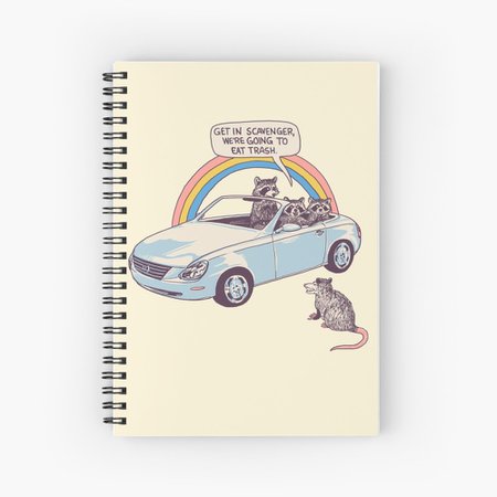 "Get In Scavenger" Spiral Notebook by wytrab8 | Redbubble