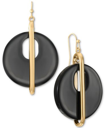 Alfani Gold-Tone Helio Stone Drop Earrings, Created for Macy's & Reviews - Earrings - Jewelry & Watches - Macy's