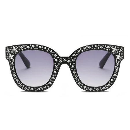 Sunglasses | Shop Women's Black Glitter Sunglass at Fashiontage | S1087-C2