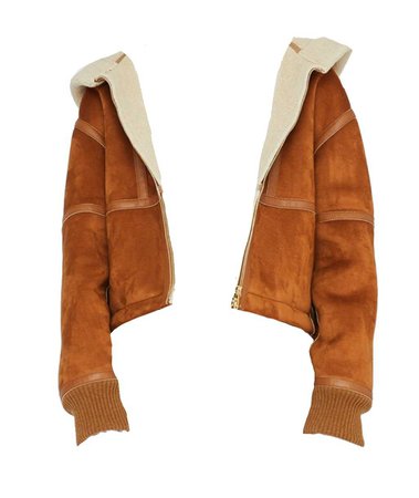 Stella McCartney fleeced brown jacket