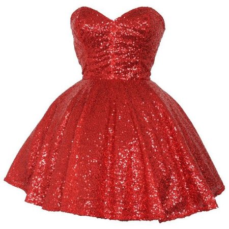 red sequin tutu dress