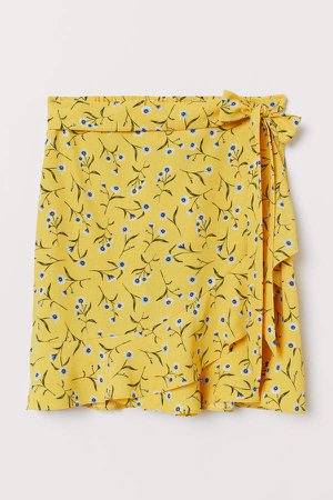 Flounced Skirt - Yellow