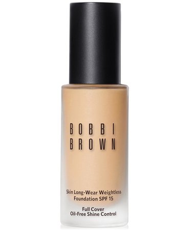 3 Foundation Bobbi Brown Skin Long-Wear Weightless Foundation SPF 15, 1 oz & Reviews - Foundation - Beauty - Macy's