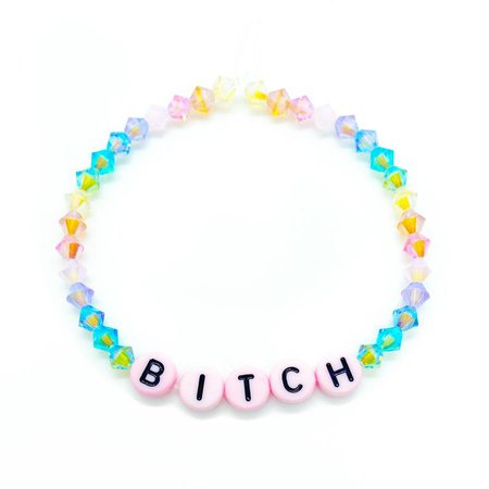 Swarovski Crystal Pastel Rainbow Custom Word Bracelet by | Etsy