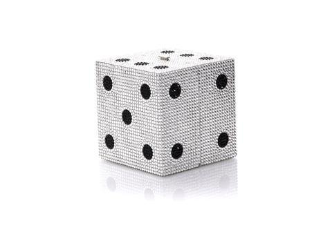 Cube Dice Silver - Judith Leiber