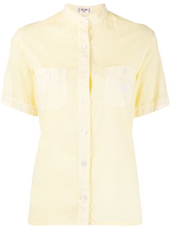 Yellow Céline Pre-Owned 1970s pre-owned micro gingham shirt CL250NE - Farfetch