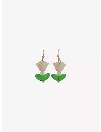 Thorn & Fable Pink Tulip Drop Earrings | Hot Topic