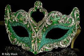 green masquerade masks - Google Search