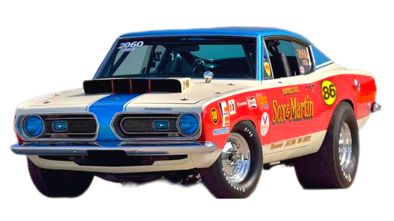 Plymouth Barracuda race car png