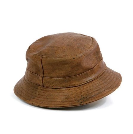 Chocolate Brown Cork Rain or Shine Bucket Hat. - Iberian Import Co