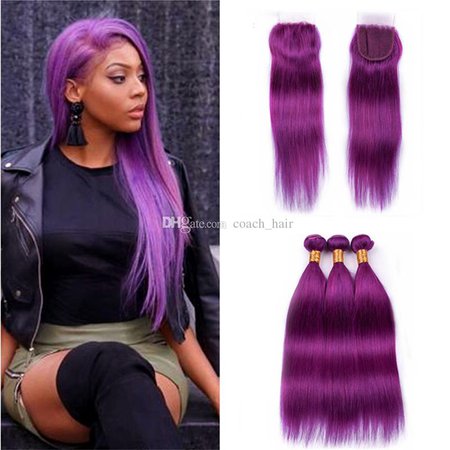 straight purple hair - Google Search