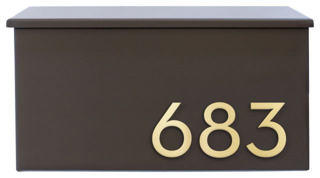 The OG Wall Mounted Mailbox Plaque, 17"W x 9"H - Transitional - Mailboxes - by Modern Aspect | Houzz