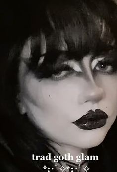 Goth trad makeup