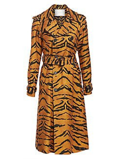 Adam Lippes Tiger Trench Coat