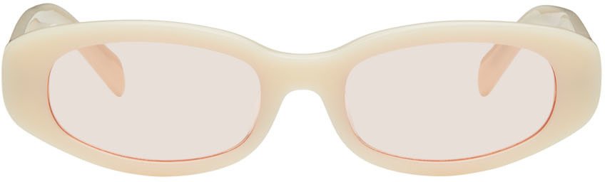BONNIE CLYDE: Beige Plum Plum Sunglasses | SSENSE