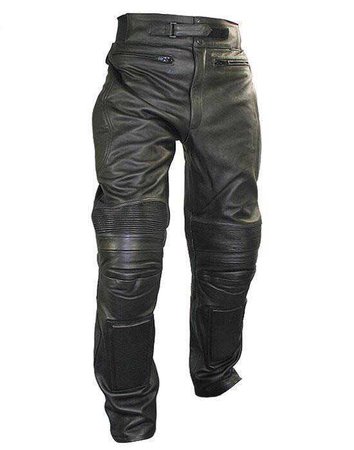 Xelement - B7466 Men's Black Armored Cowhide Leather Racing Pants