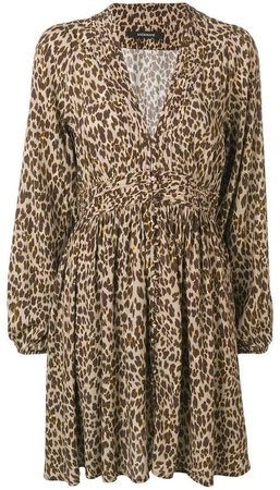 Andamane leopard print short dress