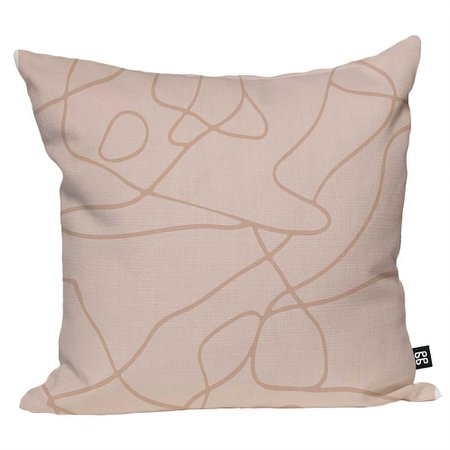 Walking The Wire Pillow Cushion Pink