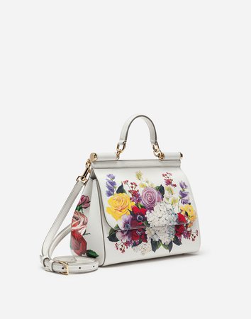 Medium Sicily Bag in Dauphine Calfskin - Women’s | Dolce&Gabbana