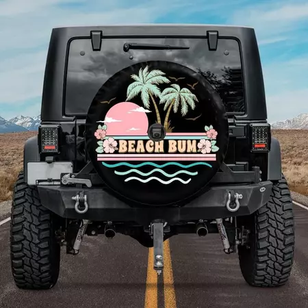 Spare Tire Cover Beach Bum Tire Cover Summer Car Accessories - Etsy