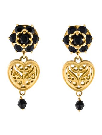 Dolce & Gabbana 18K Sapphire Drop Earrings - Earrings - DAG141936 | The RealReal