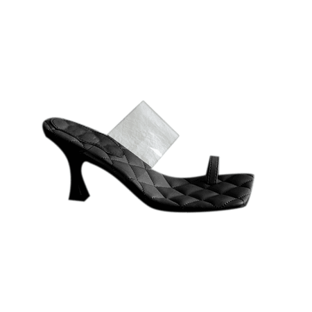 JESSICABUURMAN – VAKIN Transparent PVC Naked Mules Sandals