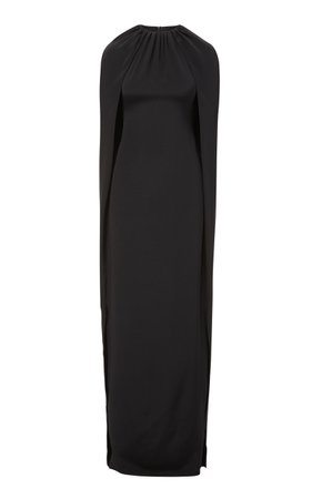 Tailored Silk Cape Gown By Brandon Maxwell | Moda Operandi