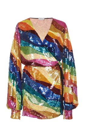 Attico Sequin Rainbow Dress | Moda Operandi