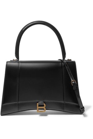 Balenciaga | Hourglass medium leather shoulder bag | NET-A-PORTER.COM