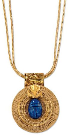 gold lapis lazuli necklace