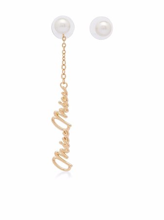 Miu Miu faux-pearl Embellished Earrings - Farfetch