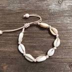 white puka shell anklet - Google Search
