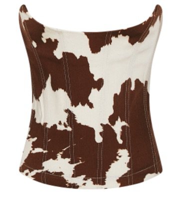 miaou leia corset - cow print