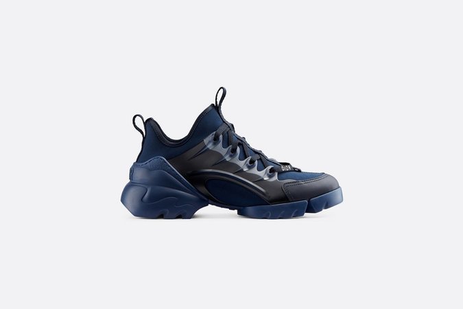 Indigo Blue D-Connect Neoprene Sneaker - products | DIOR